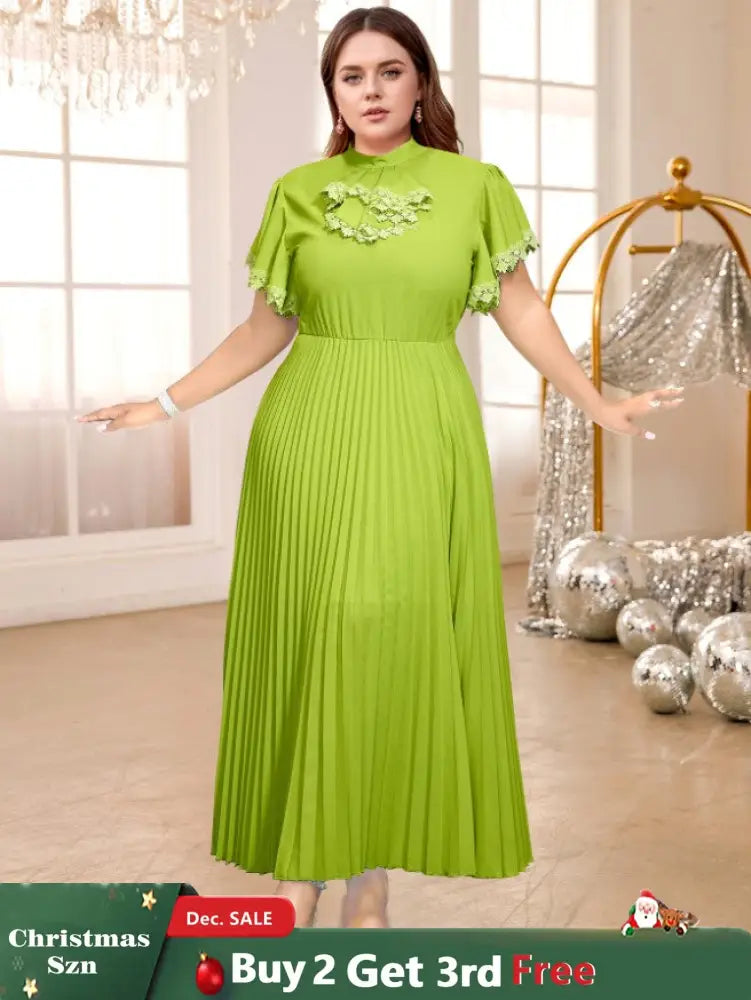 half high collar a line dresses for women