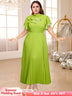 half high collar a line dresses for women