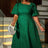 AOMEIDRESS Elegant Wedding Guest Dresses Jacquard A Line 3D Flower