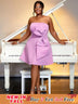strapless sleeveless dresses for women 