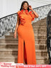One Shoulder Maxi Party Dresses for Ladies