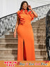 One Shoulder Maxi Party Dresses for Ladies