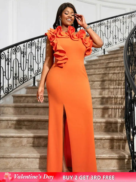 One Shoulder Maxi Party Dresses for Ladies