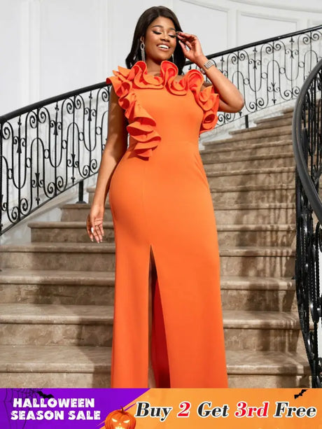 One Shoulder Maxi Party Dresses for Ladies