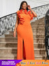 One Shoulder Maxi Party Dresses for Ladies