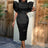 AOMEIDRESS Luxury Evening Dress 2025 Formal Party Gowns Package Hip Black / S