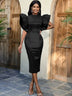 AOMEIDRESS Luxury Evening Dress 2025 Formal Party Gowns Package Hip Black / S