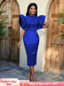 AOMEIDRESS Luxury Evening Dress 2025 Formal Party Gowns Package Hip Blue / S
