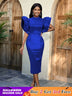 AOMEIDRESS Luxury Evening Dress 2025 Formal Party Gowns Package Hip Blue / S