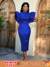 AOMEIDRESS Luxury Evening Dress 2025 Formal Party Gowns Package Hip Blue / S