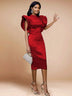 AOMEIDRESS Luxury Evening Dress 2025 Formal Party Gowns Package Hip Red / S