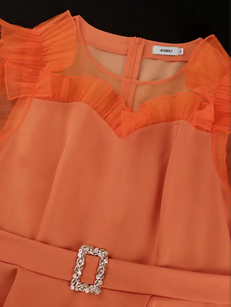 AOMEIDRESS Maternity Wedding Outfit Feminine Pleated Dress