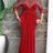 AOMEIDRESS Mermaid Dress Patchwork O Neck Fringe Sheer Sequin Sleeves