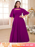 o neck cut out dresses for women