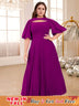 o neck cut out dresses for women