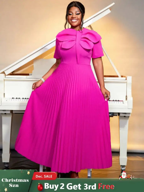 rose o neck short sleeve dresses for women