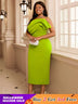 Off Shoulder Midi Dress Can Be Wore for Event Party