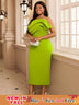 Off Shoulder Midi Dress Can Be Wore for Event Party