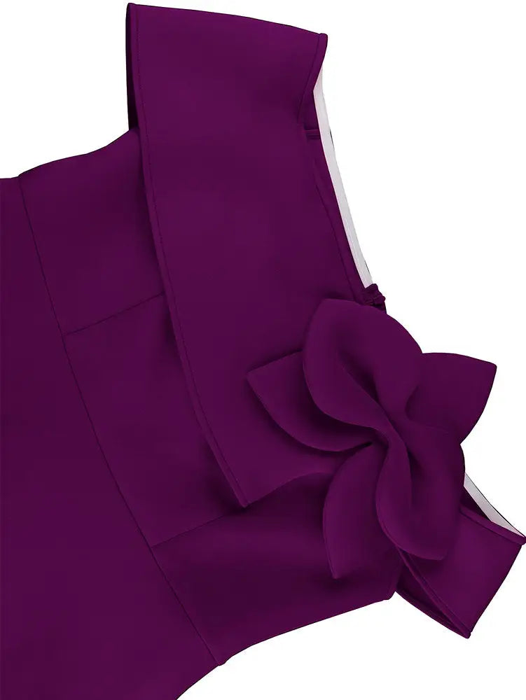 AOMEIDRESS Off Shoulder Mini Dress A Line Wedding Guest Party Gowns