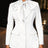 AOMEIDRESS Office Lady Long Sleeves Blazers Bow Tie Neck Slim Stylish - White / S