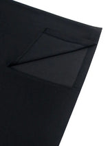 AOMEIDRESS Office Two Piece Set Appliques Peplum Top Pencil Skirt