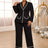AOMEIDRESS Office Two Pieces Set Elegant Work Wear Elegant Outfit Black / L