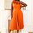 AOMEIDRESS One Shoulder A Line Pleated Party Dresses Ruffle Detail Orange / S