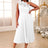 AOMEIDRESS One Shoulder A Line Pleated Party Dresses Ruffle Detail White / S