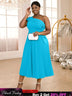 one shoulder sleeveless dresses for women