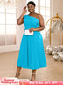 one shoulder sleeveless dresses for women