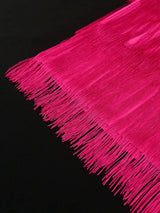 AOMEIDRESS One Shoulder Tassel Dresses Sexy Big Bow Ruffles Wedding Guest Occassion