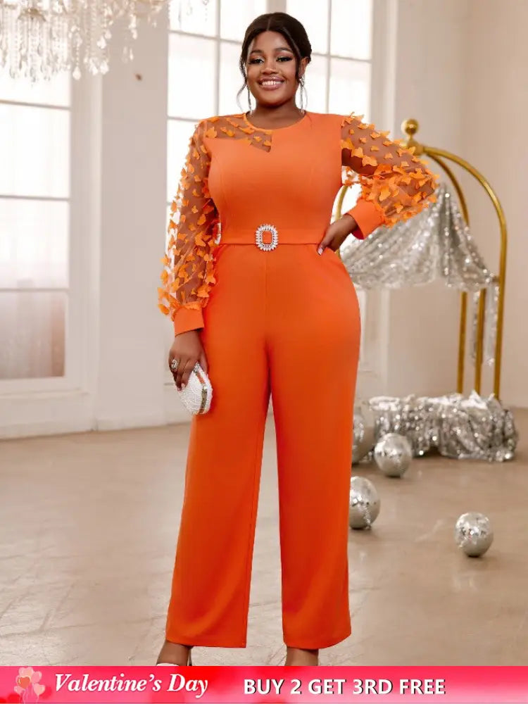 o neck long sleeve jumpsuit for women