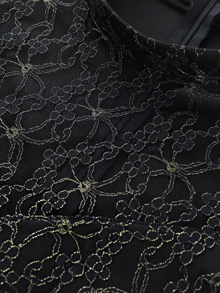 AOMEIDRESS Party Dress Lace Patchwork Bodycon Church Event