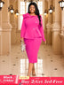 Rose party pencil dress, temperamental and chic
