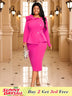 Rose party pencil dress, temperamental and chic