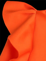 AOMEIDRESS Party Dresses High Slit Ruffles Cap Sleeves Wedding Guest Party Birthday Gowns