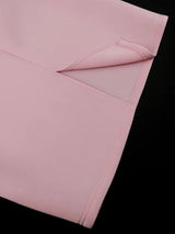 AOMEIDRESS Pink Long Dresses for Women Formal Salsh Neck Wedding Guest Dress