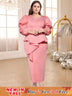 pink v neck maxi dresses for women