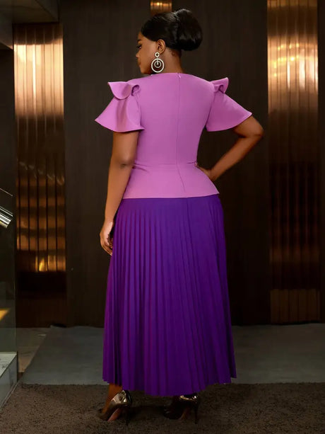 pleated dress wedding guest