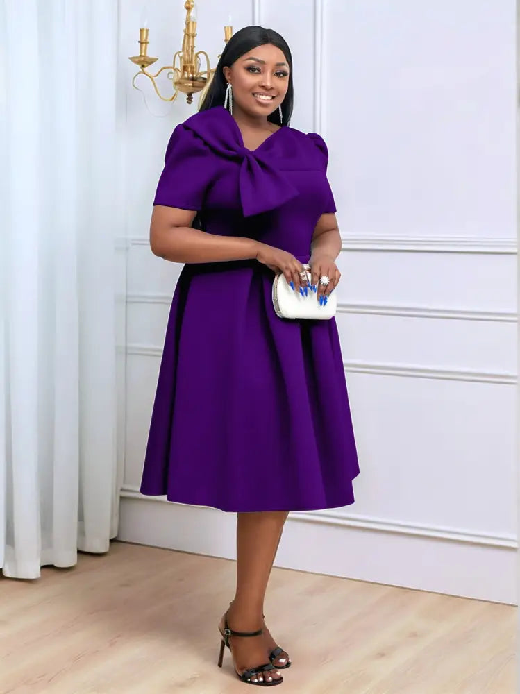 AOMEIDRESS Plus Size A Line Swing Party Dress