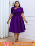 AOMEIDRESS Plus Size A Line Swing Party Dress Women Church Outfits