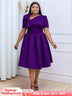 AOMEIDRESS Plus Size A Line Swing Party Dress Women Church Outfits