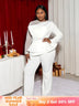 White Ruffle Waist Party Jumpsuit for Women