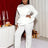 White Ruffle Waist Party Jumpsuit for Women