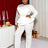 White Ruffle Waist Party Jumpsuit for Women