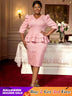 AOMEIDRESS Plus Size Dress for Wedding Reception Mothers Day Outfit

