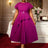 AOMEIDRESS Plus Size Peplum Dress Church Dresses for Woman 2025 Grace Purple / S