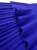 AOMEIDRESS Pretty Church Dresses Blue Pleated Flower Dress