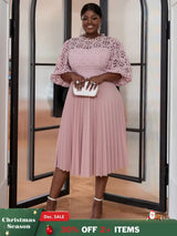 fahion evening party pleated dress