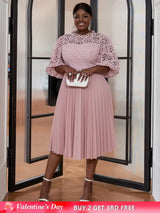 fahion evening party pleated dress